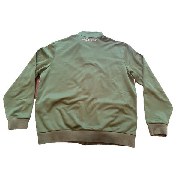 Kids' Ultra Dry Abrasion-Resistant Tennis Sweat Suit Jacket, Green, Size 14 - Picture 10 of 10